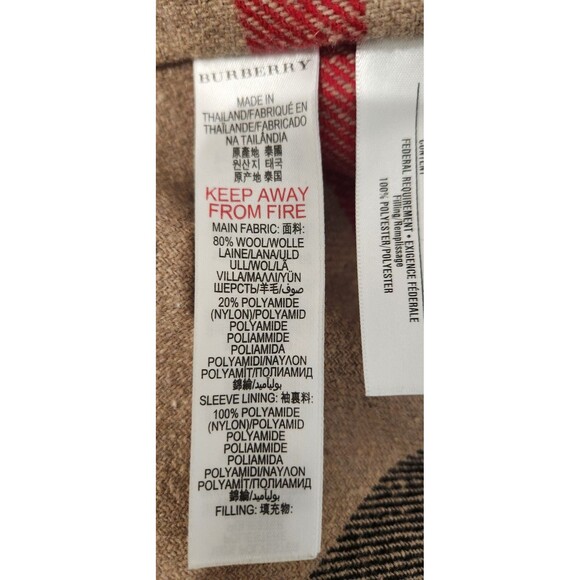 Burberry® Authentic Detachable Hood & Wool Lining Trench/Rain Coat Youth Sz 12Y - Picture 14 of 14